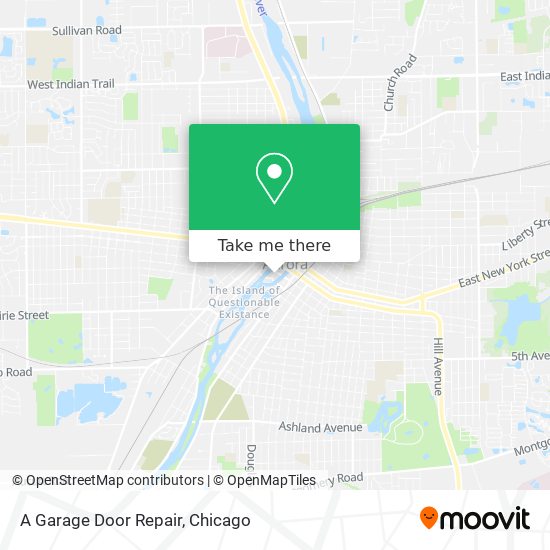 Mapa de A Garage Door Repair