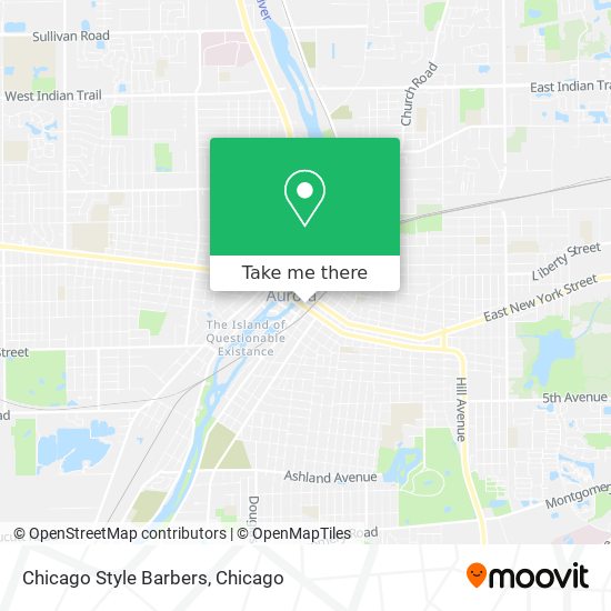 Chicago Style Barbers map