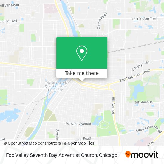 Fox Valley Seventh Day Adventist Church map