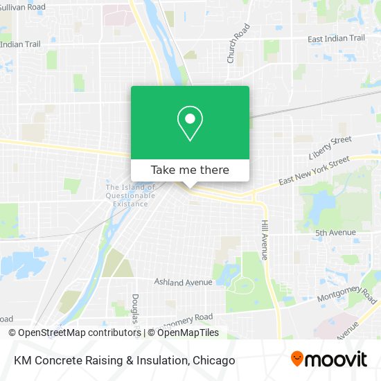 KM Concrete Raising & Insulation map