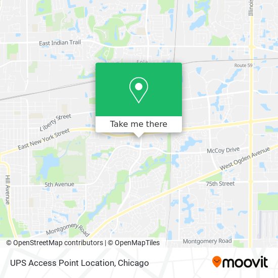 Mapa de UPS Access Point Location