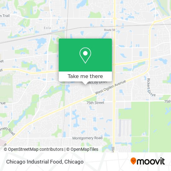 Chicago Industrial Food map