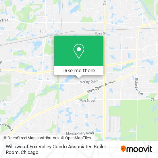 Mapa de Willows of Fox Valley Condo Associates Boiler Room