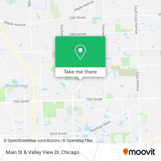 Main St & Valley View Dr map