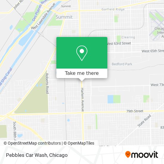 Pebbles Car Wash map