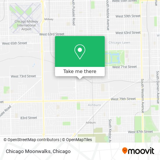 Chicago Moonwalks map