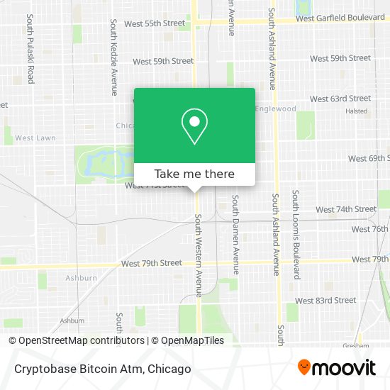 Mapa de Cryptobase Bitcoin Atm