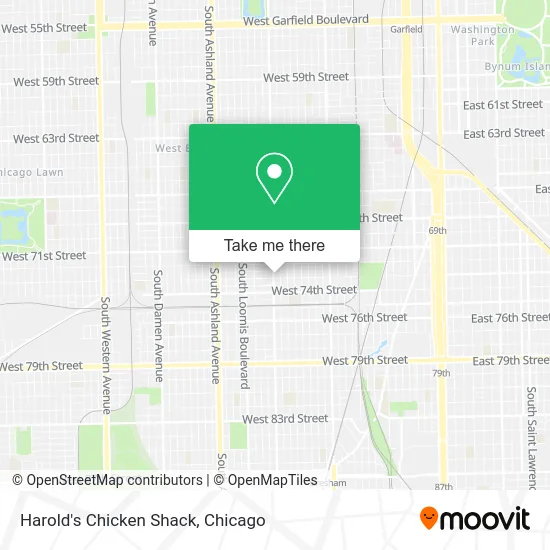 Harold's Chicken Shack map