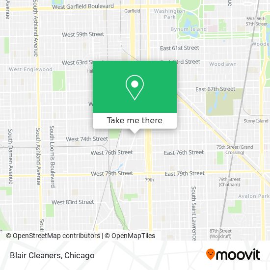 Blair Cleaners map