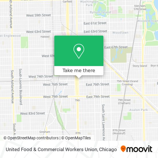 United Food & Commercial Workers Union map