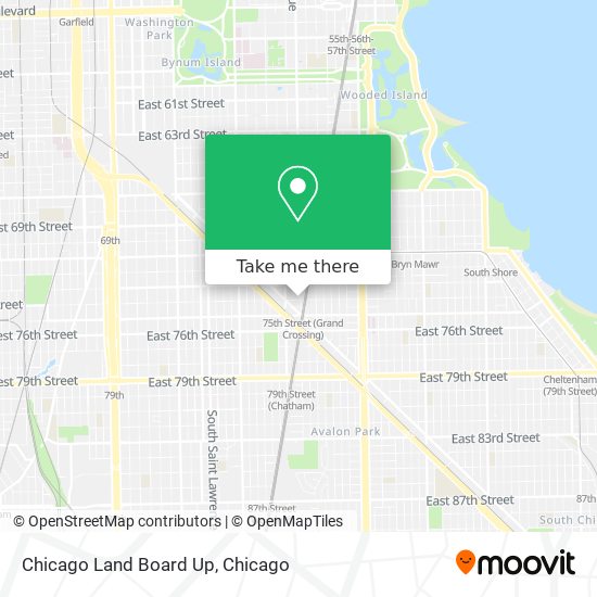 Chicago Land Board Up map