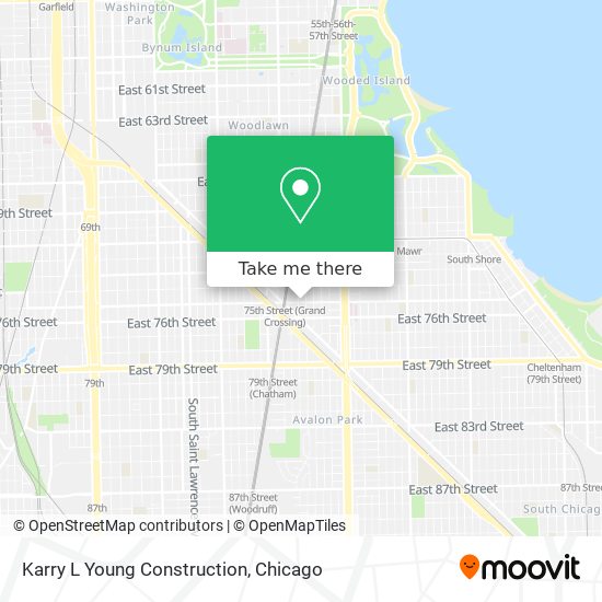 Karry L Young Construction map