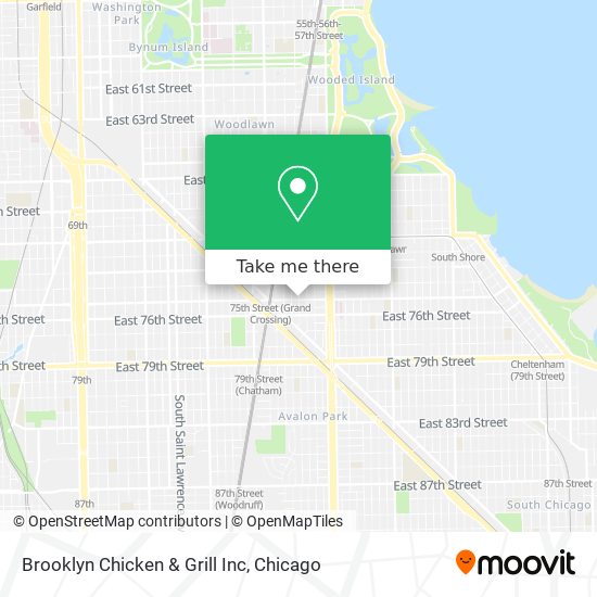 Mapa de Brooklyn Chicken & Grill Inc