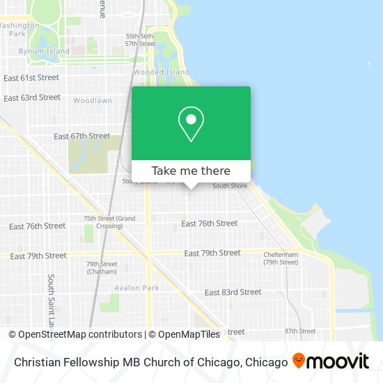 Christian Fellowship MB Church of Chicago map