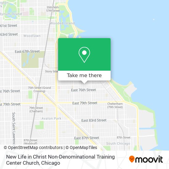 Mapa de New Life in Christ Non-Denominational Training Center Church