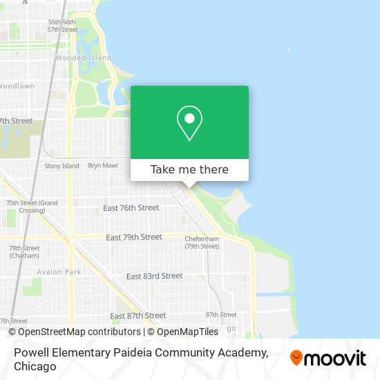 Powell Elementary Paideia Community Academy map