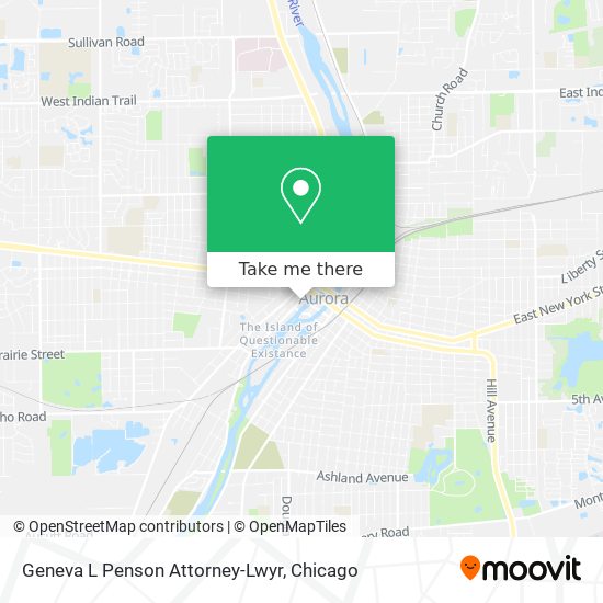 Geneva L Penson Attorney-Lwyr map