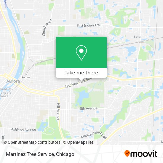 Martinez Tree Service map