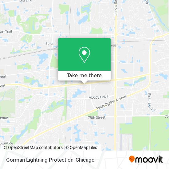 Mapa de Gorman Lightning Protection