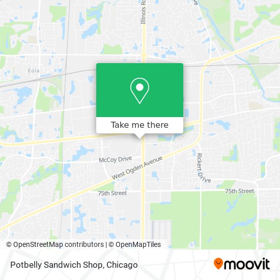 Mapa de Potbelly Sandwich Shop