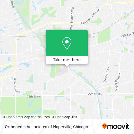 Orthopedic Associates of Naperville map