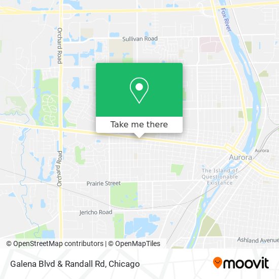 Galena Blvd & Randall Rd map