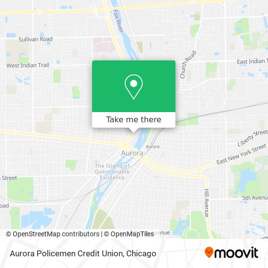 Aurora Policemen Credit Union map