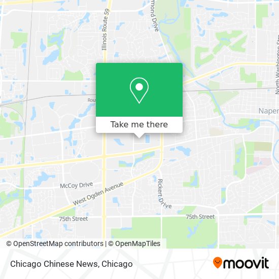 Chicago Chinese News map