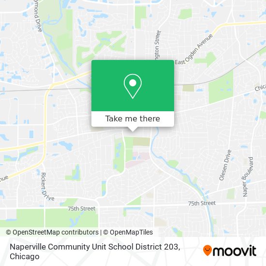 Mapa de Naperville Community Unit School District 203