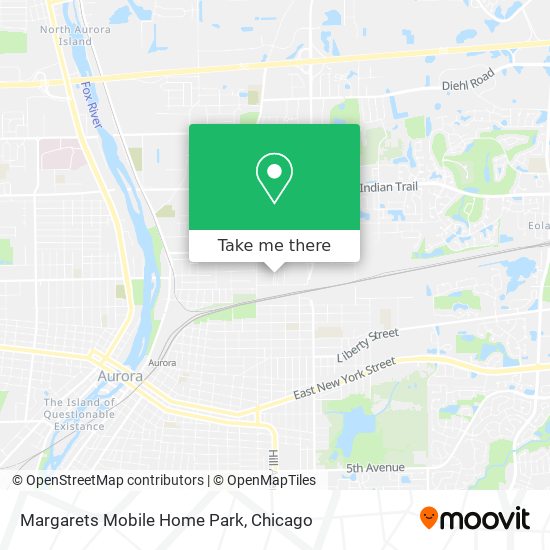 Mapa de Margarets Mobile Home Park