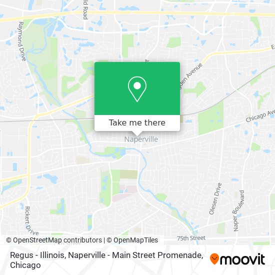 Mapa de Regus - Illinois, Naperville - Main Street Promenade