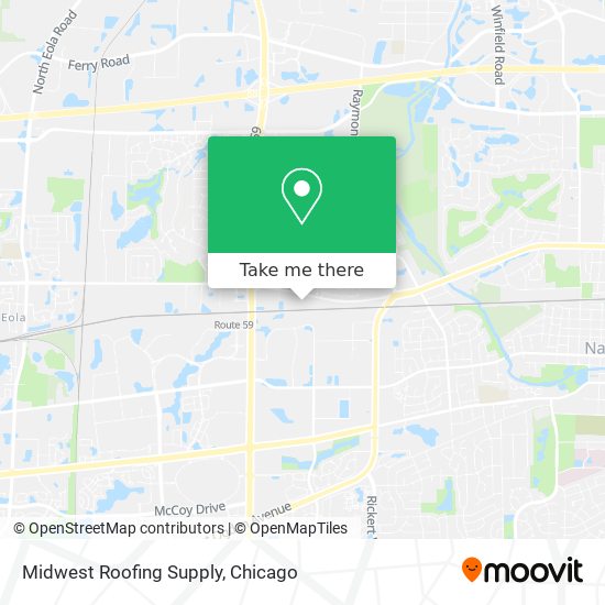 Midwest Roofing Supply map