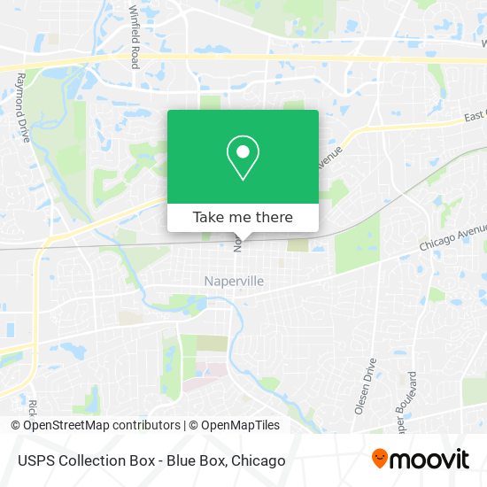 USPS Collection Box - Blue Box map