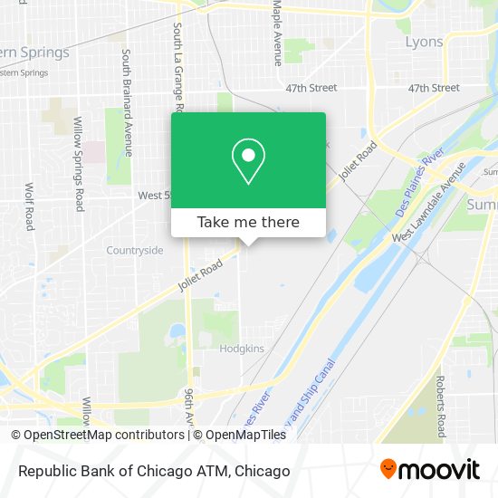 Republic Bank of Chicago ATM map