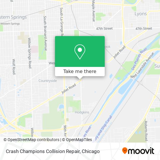 Mapa de Crash Champions Collision Repair