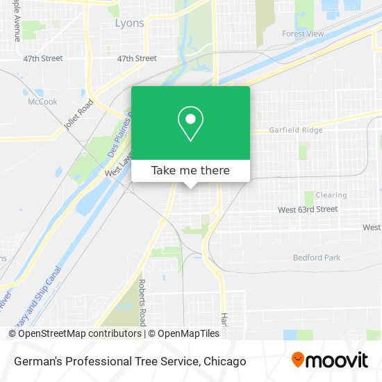 German's Professional Tree Service map