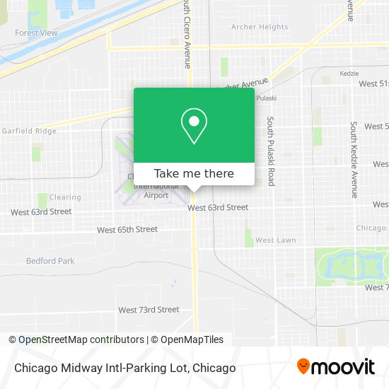 Chicago Midway Intl-Parking Lot map