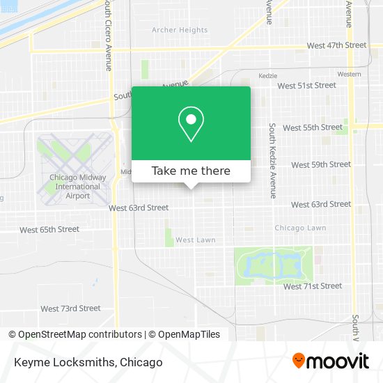 Keyme Locksmiths map