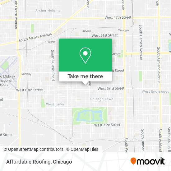 Affordable Roofing map