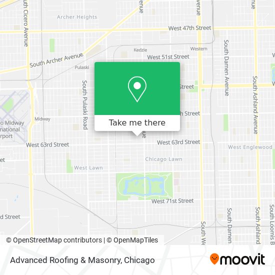 Mapa de Advanced Roofing & Masonry