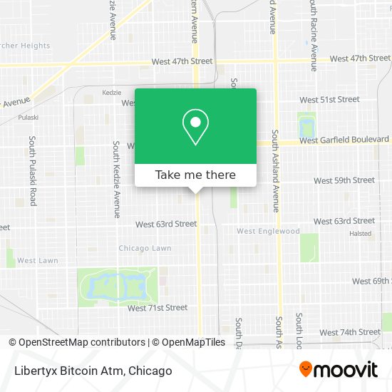 Mapa de Libertyx Bitcoin Atm