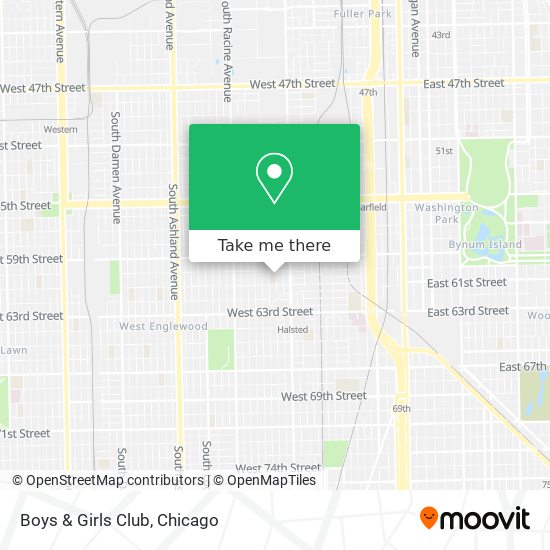 Boys & Girls Club map