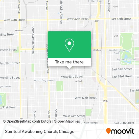 Mapa de Spiritual Awakening Church