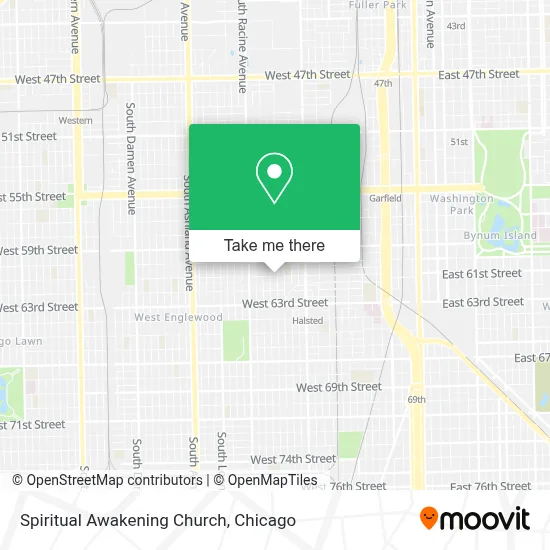 Spiritual Awakening Church map