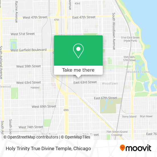 Holy Trinity True Divine Temple map