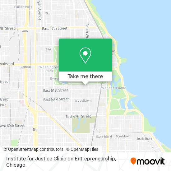 Institute for Justice Clinic on Entrepreneurship map