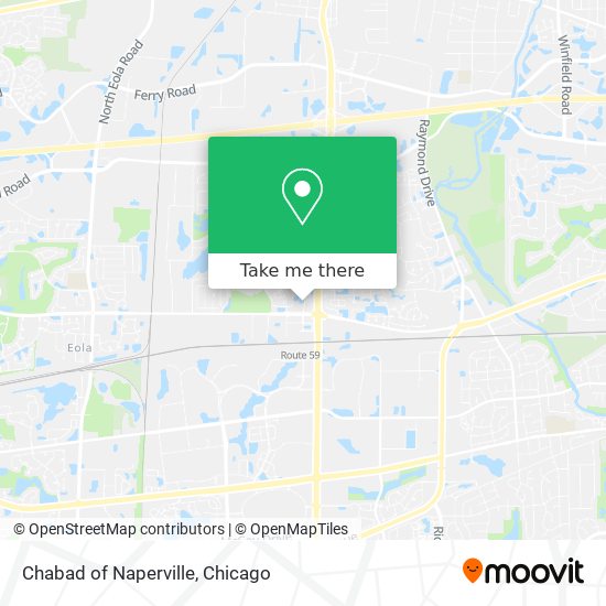 Chabad of Naperville map