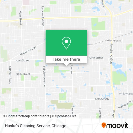 Huska's Cleaning Service map