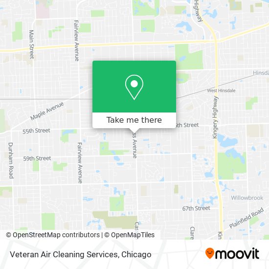 Veteran Air Cleaning Services map