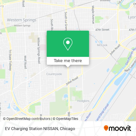 Mapa de EV Charging Station NISSAN